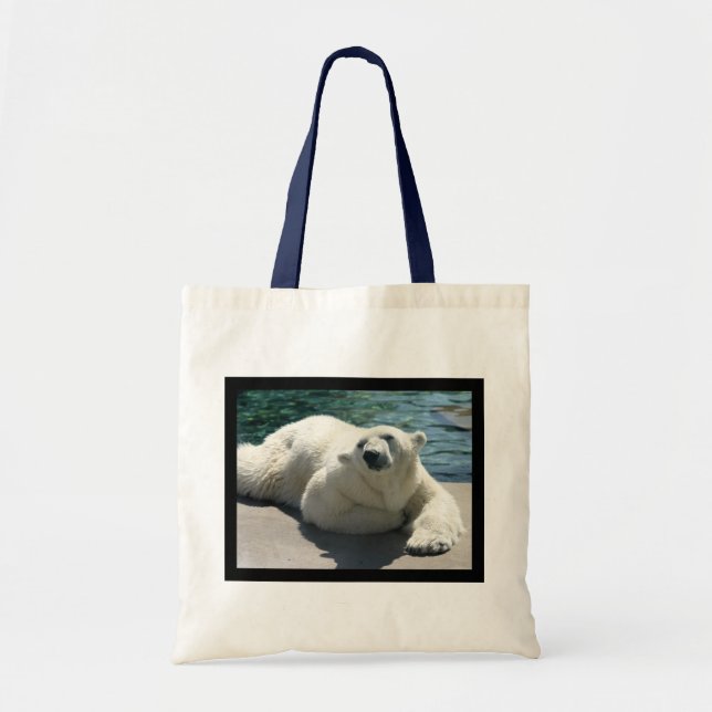 Bolsa Tote Sacola pequena ártica do urso polar (Frente)