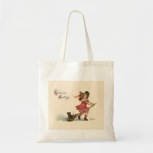 Bolsa Tote Sacola pequena da bruxa do Dia das Bruxas do