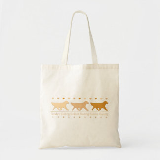 Bolsa Tote Sacola pequena do golden retriever