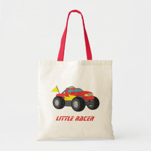 Bolsa Tote Sacola Personalizada Meninos Caminhão Monstro Verm