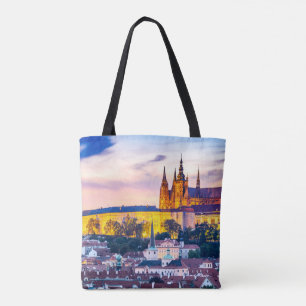 Bolsa Tote Sacola Praga do impressão do costume toda sobre -