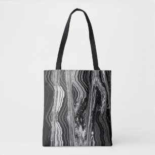 Bolsa Tote Sacola preta da rocha pelo artista C.L. Brown