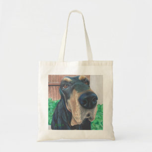Bolsa Tote sacola preta do cão de cão