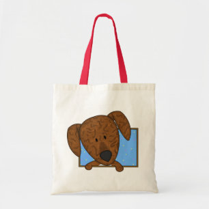Bolsa Tote Sacola quadro do cão de Plott dos desenhos