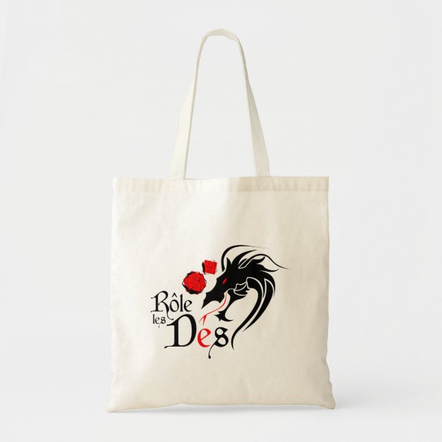Bolsa Tote Sacola réutilisable do saco - les Dés de Rôle - (Frente)