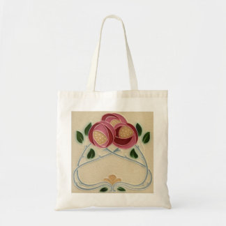 Bolsa Tote Sacola rosa vermelha do rosa de Charles Rennie