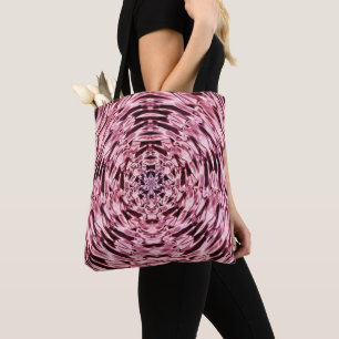 Bolsa Tote Sacola roxa do olhar do cetim da mandala do vinho