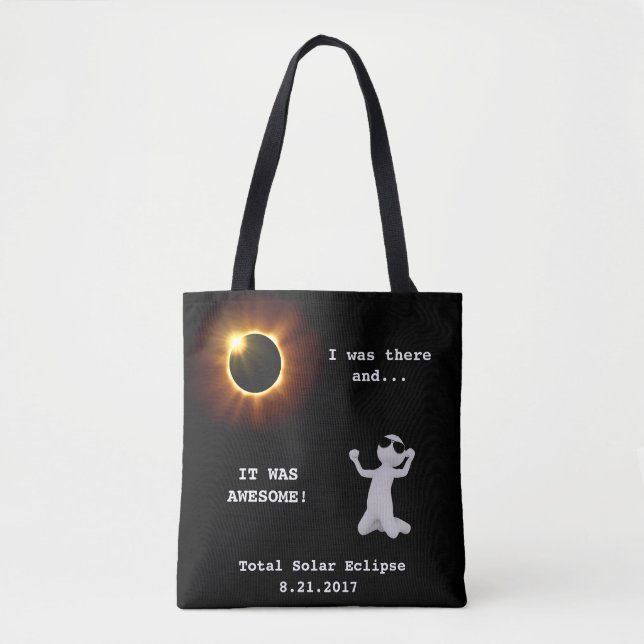 Bolsa Tote Sacola total do eclipse solar (Frente)