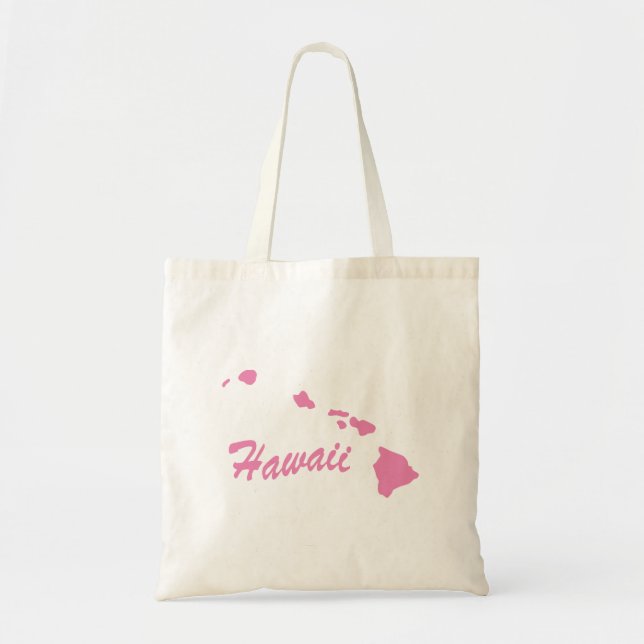Bolsa Tote Sacola Tote em Formato do Estado do Havaí (Frente)