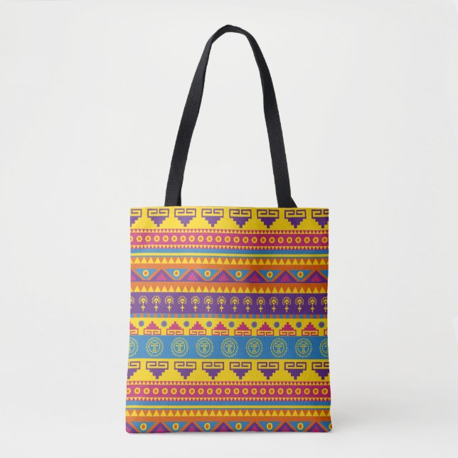 Bolsa Tote Sacola tribal do estilo mexicano (Frente)
