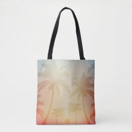Bolsa Tote Sacola tropical morna simples do fundo |