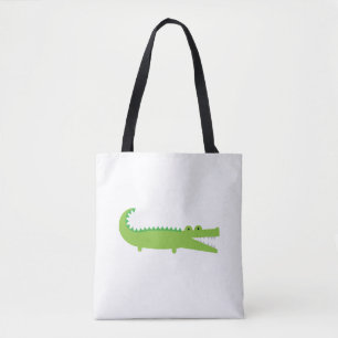 Bolsa Tote Sacola verde do jacaré