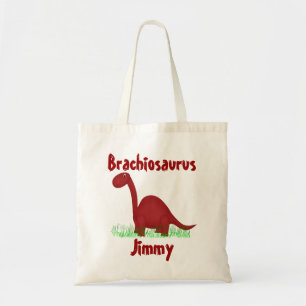 Bolsa Tote Sacola vermelha do dinossauro dos desenhos
