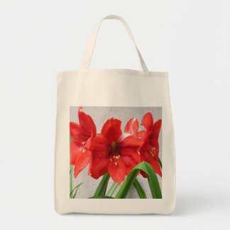 Bolsa Tote Sacola vermelha do mantimento do Amaryllis dos