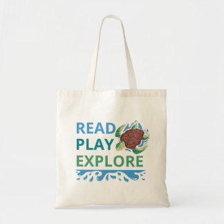 Bolsa Tote Sacolão de Biblioteca Ler • Brincar • Explorar par