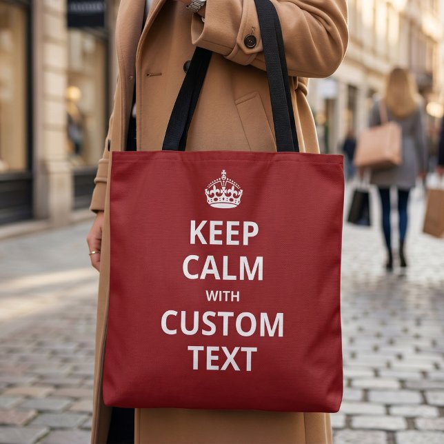 Bolsa Tote Sacolão de Modelo de Citação Personalizada Mantenh (Criador carregado)