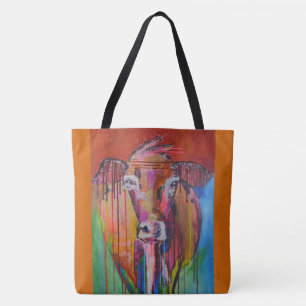 Bolsa Tote Sacolas da vaca e do cavalo