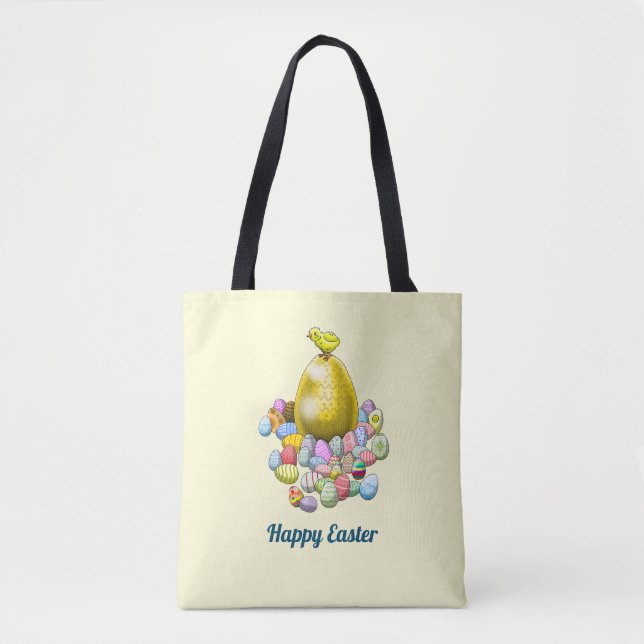 Bolsa Tote Sacolas de Caça aos Ovos de Páscoa (Frente)