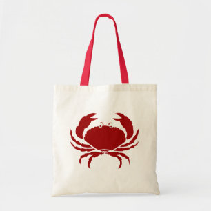 Bolsa Tote Sacolas de caranguejo vermelho