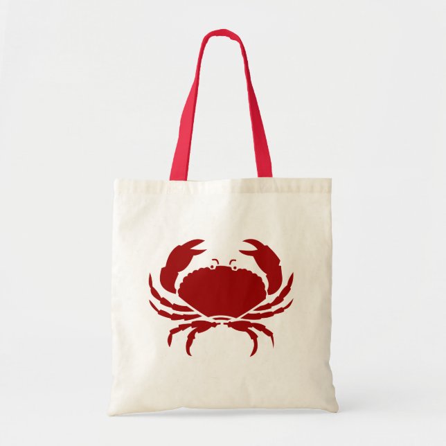 Bolsa Tote Sacolas de caranguejo vermelho (Frente)