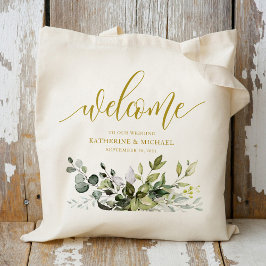 Bolsa Tote Sacolas de Eucalipto Verde