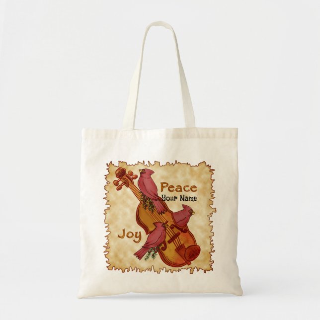 Bolsa Tote Sacolas de violino dos Cardinals (Frente)
