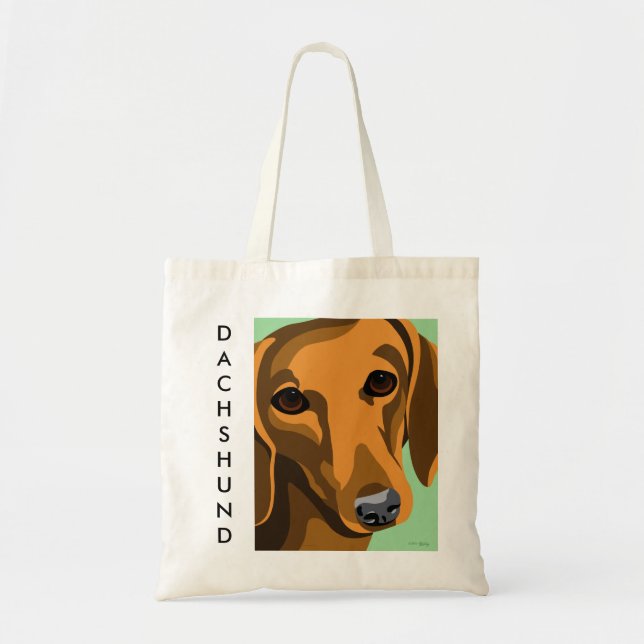 Bolsa Tote Sacolas do Dachshund (Frente)
