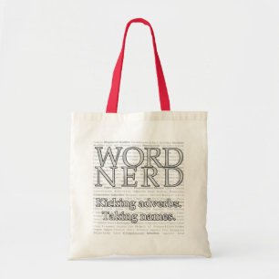 Bolsa Tote Sacolas do nerd da palavra
