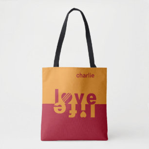 Bolsa Tote Sacolas feitas sob encomenda do monograma do