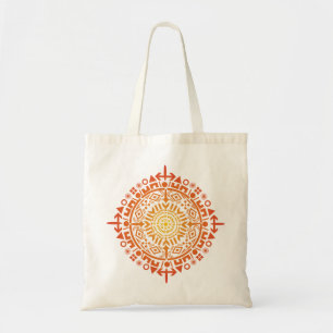 Bolsa Tote Sacolas primitivas de Arte-Sun