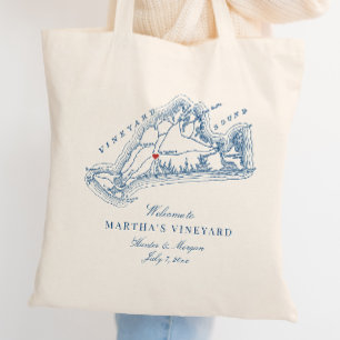 Bolsa Tote Sacolinha de Boas-Vindas para Casamento em West Ti