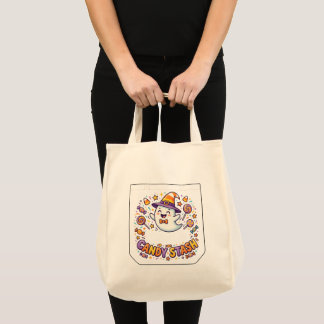 Bolsa Tote Sacolinha de Doces Halloween para Truques ou Gulos
