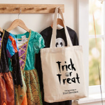 Sacolinha de Halloween Personalizada Treak or Trea