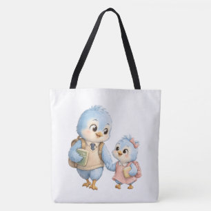 Bolsa Tote Sacolinha de mão Família Little Bird