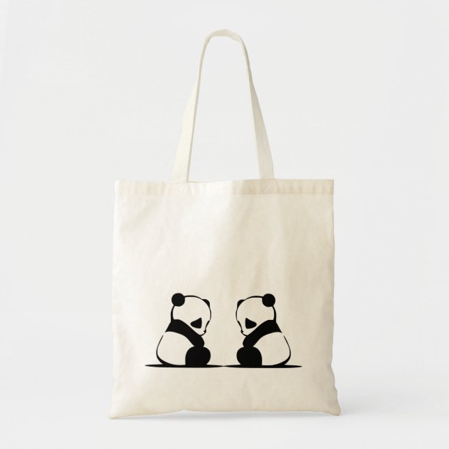 Bolsa Tote Sacos de Design de Tote casal de Panda (Frente)