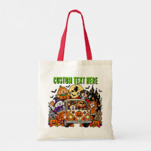 Sacos de Halloween para Cães com Alça Vermelha Van