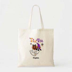 Bolsa Tote Sacos de Halloween Personalizados para Crianças Tr