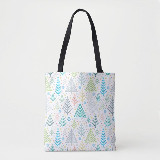 Bolsa Tote Sacos de Presente de Natal – Decoração de Embrulho (Frente)