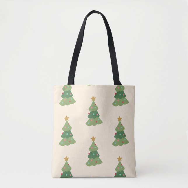 Bolsa Tote Sacos de Presente de Natal – Decoração de Festa de (Frente)