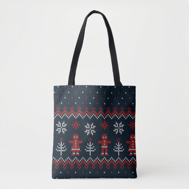 Bolsa Tote Sacos de Presente de Natal – Embalagens Festivas d (Frente)