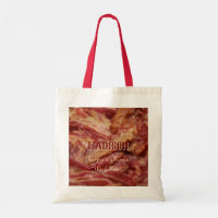 Sacos de toques BACON de nome e texto personalizad