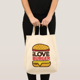 Bolsa Tote Sacos de toques Burger Lover