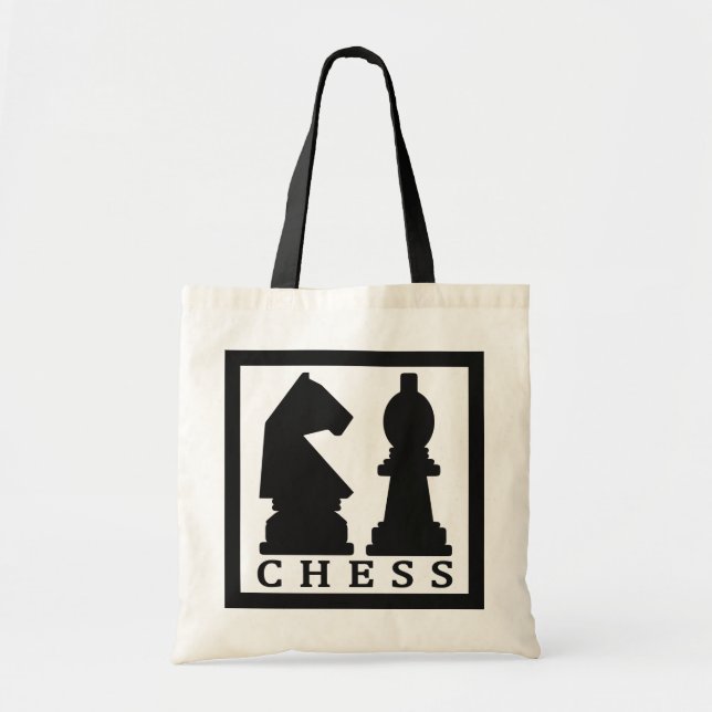 Bolsa Tote Sacos de toques CHESS (Frente)