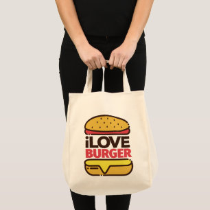 Bolsa Tote Sacos de toques do Burger Lover
