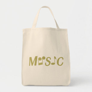 Bolsa Tote Sacos de toques personalizados de MÚSICA