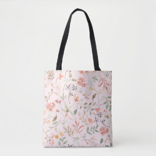 Bolsa Tote Sacos de Tota Rosa, Flores, Cuta Exótica