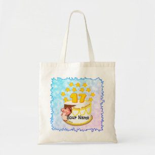 Bolsa Tote Sacos de tote de aniversário de 17 anos