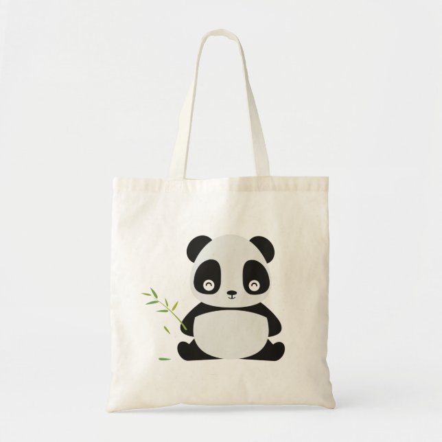 Bolsa Tote Sacos de Tote de Panda Cute (Frente)