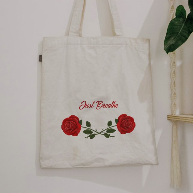 Bolsa Tote Sacos de Tote de rosa vermelha Moderna (Modern red rose Tote Bags
)
