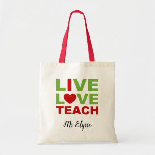 Bolsa Tote Sacos de Tote Personalizados do Professor (Ensino